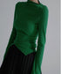 Diagonally Neck Asymmetry Top